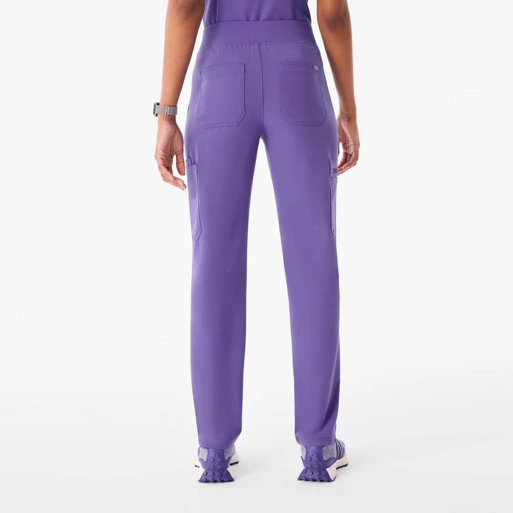 Figs Yola High-Rise Skinny Ultra Violet Anti-Wrinkle Scrub Trouser Size XXS - Picture 2 of 12